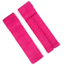 2Pcs Highly Absorbent Football Field Towel Cotton Hand Towels with Fastener Rose red