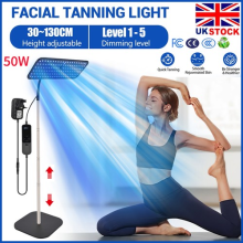 For Home Facial Tanning Light Face Body Tanner Full Blue Sun Solarium Lamp 50W