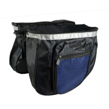 Water Resistant Bicycles Commuting Bag Double Side Saddles Bag Luggage Carriers Black blue