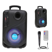 Portable 8 in Bluetooth Speaker with Mic Subwoofer Heavy Bass Sound System Party