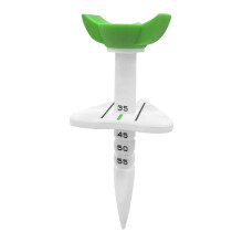 Golf Tees With Quick Twist Lock Mechanism For Consistent Golf Ball Positioning Green