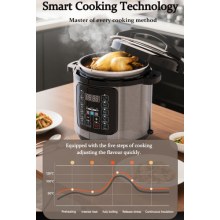 6L Intelligent Electric Pressure Cooker 10Preset Warm Timer Multicooker Kitchen