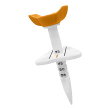 Golf Tees With Quick Twist Lock Mechanism For Consistent Golf Ball Positioning Orange