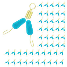 50Pcs Fishing Quick Hook Splitters Fishing Line Stop Fishing Tackle Connector S