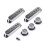 Guitar Pickup Cover Single Coil Pickup Cover 1 Volumes 2 Tone Knobs Switch Silver 1