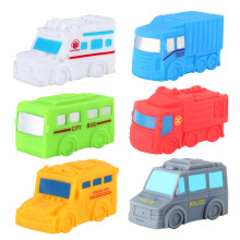 Squirting Vehicle Set Developmental Toy for Baby Water Beach Play Car Toy 6PCS