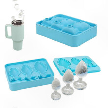(Pink) Funny Butt-Shaped Ice Cube Tray for Whiskey, Cocktails, Candy, Jelly - DIY Party Prank Tool for Humorous Drinks and Events