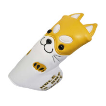 Cartoon Dog PU Golfs Iron Headcover Golfs Club Head Cover Putter Protector Yellow