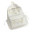 Lovely Bows Backpack Student School Backpack Large Capacity Backpack for Daily White 1
