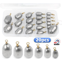Fishing Weights Sinkers 20PC Non Toxic Drop Shot Carp Course Fishing