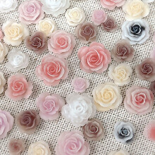 Camellias Flower Nail Charms,Nail Rhinestones Nail Gems for DIYS Nail Art Decors style 07