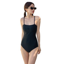 Women Swimming Costume Tummy Control Swimsuit Monokinis Swim Wear Black M