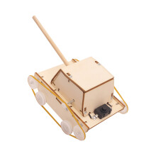 Wooden Science Tracked Vehicle Assembly Kits for Student Craft Building Activity