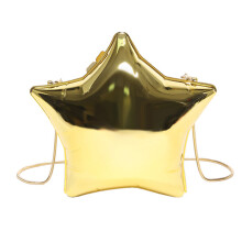 Women Bag Evening Clutch Purse Acrylic Crossbody Bag Star Shape Shoulder Bag Gold