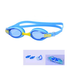 Kid Swim Goggles Set Swim Goggles Leak Proof Swimming Glasses for Boy Blue and yellow