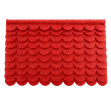 Self-Adhesive Roofing for Bird House, Roof Shingles in Red Pack of 32 (30 X 5 cm & 30 X 11 cm)