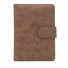 Passport Holder Travel Wallet Case for Passport Business Cards Credit Cards Brown