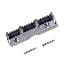 Smooth Rolling Headstock Guitar Nut 43mm Roller Bridge Saddles With Bearings Silver