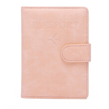 Passport Holder with Blocking Travel Wallet Case Organisers for Men & Women Pink