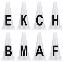 4/8pcs Portable Dressage Letter Cone Horse Training Equipment for Equestrian 8 letter set