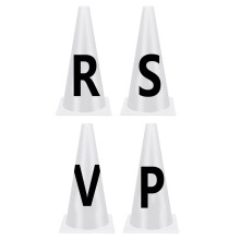 4/8pcs Letters Dressage Cones Portable Dressage Cones Horse Training 4 letter set
