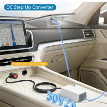 For Starlink 12V/24V to 30V Car Charger Cable Adapter 1M with Regulator Converter Lighter Parts