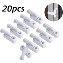 20x Window Safety Locks UPVC Door Sash Jammer Security Restrictor Lock White