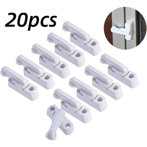 20x Window Safety Locks UPVC Door Sash Jammer Security Restrictor Lock White