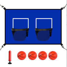 Accesorio de Aro de Baloncesto para Trampolín, Aros Dobles de Cesta, Parte del Juego de Baloncesto para Trampolín