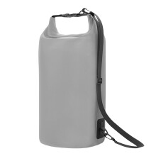 Strong Waterproof Bag PVC Roll Top Seal Shoulder Bag For Hiking Beach 5L to 30L Grey 30L