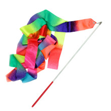 Rhythmic Gymnastic Dancing Training Ribbon Gymnastic Sparkling Dance Ribbon 2 meters