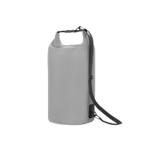 500D PVC Waterproof Bag Roll Top Design For Rafting Hiking Beach Swimming Grey 15L