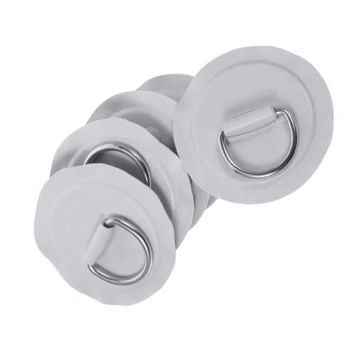 D-Shape Tie Down Plates for Small Gear and Cable Management Use Grey