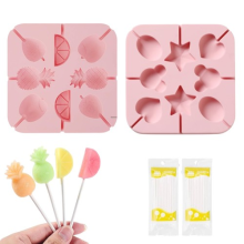 2x DIY Silicone Lollipop Molds for Candy Chocolate Lolly MouldsReusable Bakeware