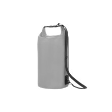 Strong Waterproof Bag 500D PVC Roll Top Seal For Rafting Beach Travel 5L-30L Grey 10L