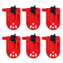 6Pcs Heavy Tension Snap Release Clip In-line Side Clip Fishing Tackle Red