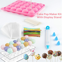 Kids DIY Cake Pop Lollipop Making Kit Party Decorating Set with Sticks & wrapper