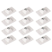 12 Piezas de Ruedas Autoadhesivas, Ruedas Universales de 360 Rotativas, Rodillos y Deslizadores para Pequeños Electrodomésticos Resistentes A