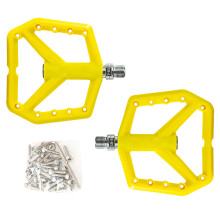 Light Weight Bicycles Platform Pedals Sealed Bearings Nonslip Bicycles Fluorescent Yellow