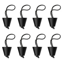 8 Pcs Kayak Scupper Plugs Kit, Universal Kayak Scupper Plug Drain Holes Stopper Bung with Lanyard, Kayak Accessories