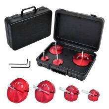4-Piece PVC Pipe Reamer Kit, Plastic Pipe Fitting Reamer Tool, Fit Into Standard 1/2" Drills, PVC Fitting Saver