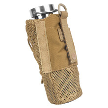 Tactically Water Bottles Pouches Adjustable Outdoor Nylon Mesh Kettle Holder Sand color