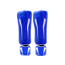 Training Guards, Shin Guards Kickboxing Muay Thai Leg Insteps Protections Pad Blue S
