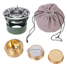 Portable Alcohols Stove Picnics Barbecue Furnaces Light weight Tiny Stove Dark green