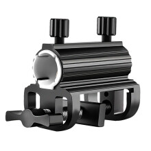Fishing Chair Clamp Bracket Aluminum Fishing Chair Umbrella Holder Adjustable Black