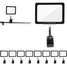 Kit de Inserción de Anuncios de 10 Piezas, Soporte de Señal con Abrazadera, Soporte de Letreros de Doble Cara para Tienda Minorista, Perchero,