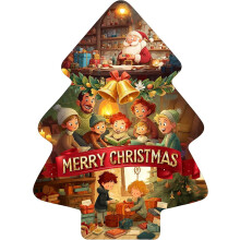 Puzzle świąteczne choinka dla dzieci 454 elementów 8+ Merry Christmas