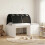 VidaXL vidaXL Bed Frame with Tunnel 3 pcs White and Black Engineered Wood 1