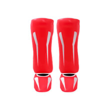 Training Guards, Shin Guards Kickboxing Muay Thai Leg Insteps Protections Pad Red L