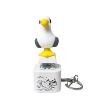 For Seagull Button Keychain Rechargeable Clicker Toys Stress Relief Sound&Colorful LED Light Cute Gadget for Adults